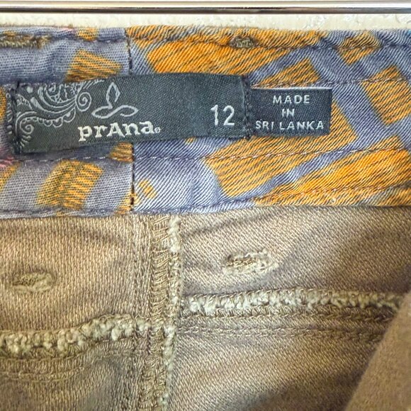 Prana Nikit Cargo Pants Women's 12 Green Organic Ankle Stretch Outdoors Hiking - Picture 7 of 9